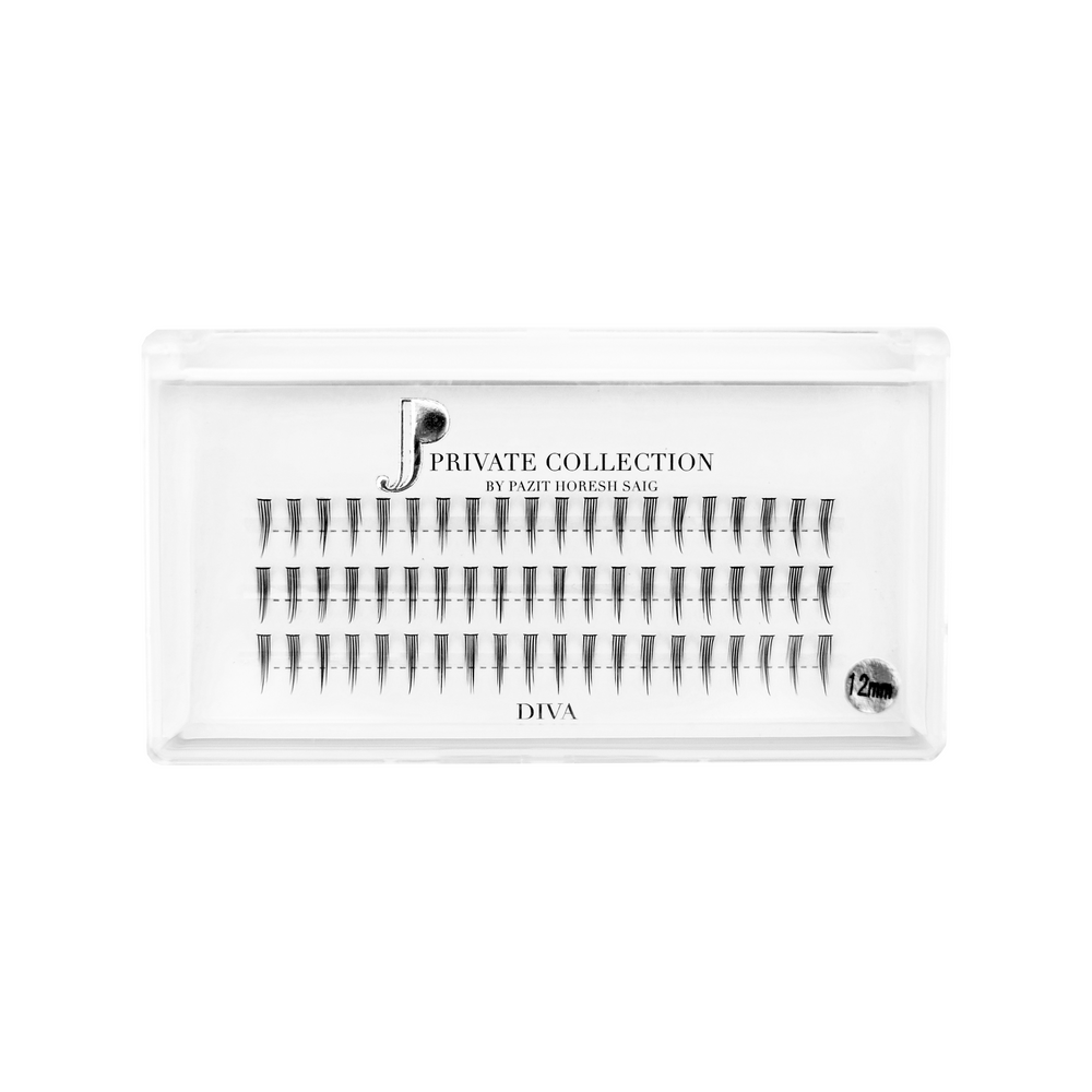 DIVA individual lashes 12mm - D Curl