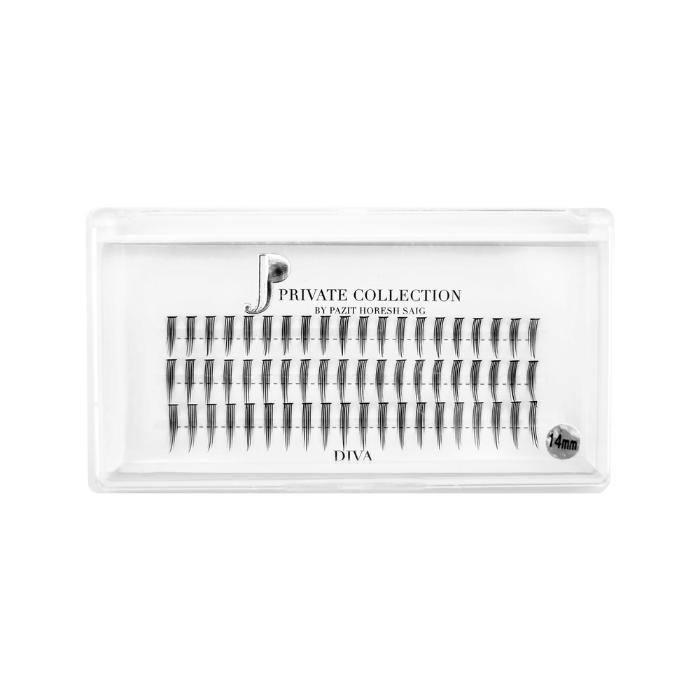 DIVA individual lashes 14mm - D Curl